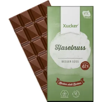Čokoláda Xucker čokoláda Xukkolade mléčná s lískovými oříšky 80 g