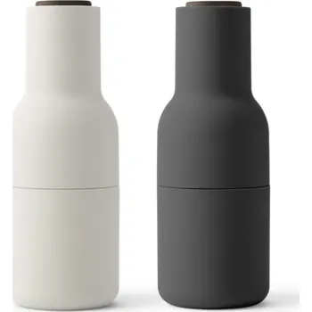 Mlýnek na koření Audo Copenhagen Mlýnky na sůl a pepř Bottle, set 2ks, ash/carbon, walnut lid