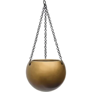 Květináč Gradient závěsná polokoule honey 24x19cm - Do interiéru