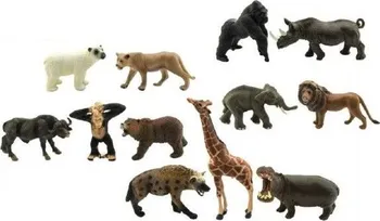 Figurka Teddies Zvířátka Safari Zoo 12 ks