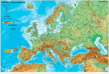 Evropa fyzická/politická mapa A3 - Ditipo (2018, mapa)