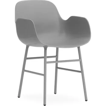 Jídelní židle Normann Copenhagen Židle Form s područkami, grey/steel