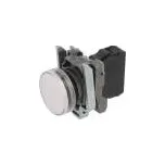 SCHNEIDER ELECTRIC Kontrolka 22mm Podsv: ZBVB plochá IP66 barva bílá 24VAC Ø22mm