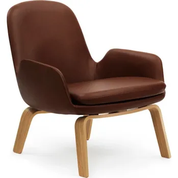 Křeslo Normann Copenhagen Křeslo Era Lounge, Oak Ultra Leather, nízké