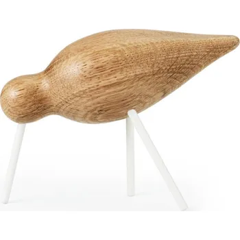 Věšák Normann Copenhagen Dřevěný ptáček Shorebird, střední, přírodní s bílými nožičkami