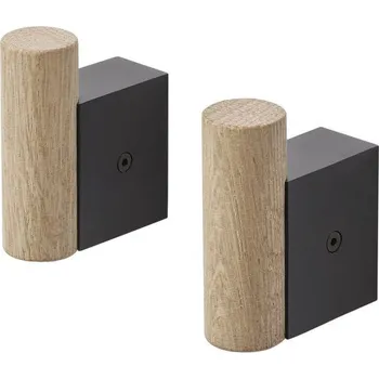 Věšák Muuto Věšáky Attach, black/oak