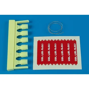 Plastikový model Aerobonus 1/32 AIM 9 L/M/N seeker head cover with R.B.F flags - IDF