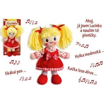 Panenka Panenka Lucinka hadrová plyš 30 cm česky zpívající