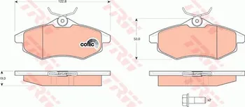 Brzdová destička TRW Cotec GDB1495