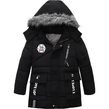 Dívčí oblečení Klučičí zimní kabát s kapucou "78" Věk: 3T, Barva: Černá