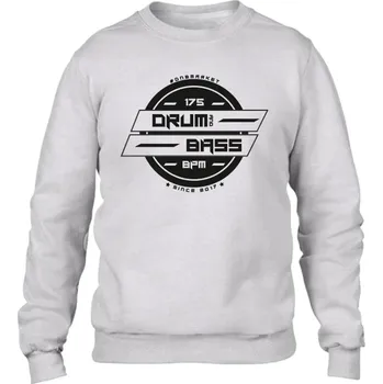 Pánská mikina DNB mikina pánská bez kapuce "Symbol-DNB" Velikost: S, Barva: Bílá