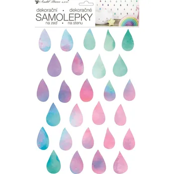 Samolepící dekorace Anděl Samolepka na zeď kapky 24 x 42 cm 10458