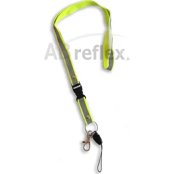 Reflexní klíčenka - FLUORESCENČNÍ ŽLUTÁ