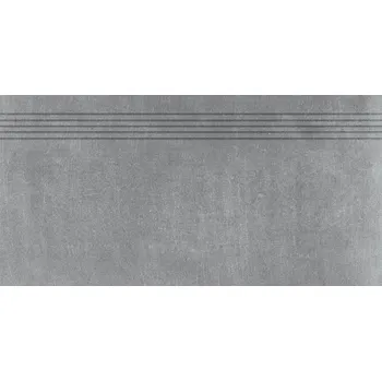 Dlažba Rako Rebel DCPSE742, schodovka, tmavě šedá, 30 x 60 x 1 cm