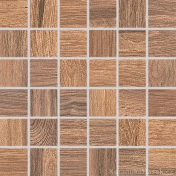 Dlažba Rako Board DDM06143 mozaika, hnědá, 30 x 30 x 1 cm