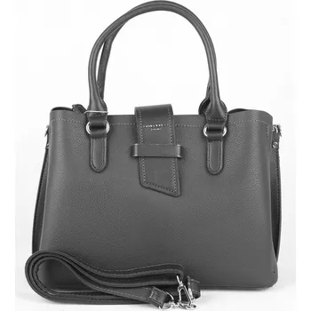 Tříoddílová černá kabelka do ruky David Jones 6118-2