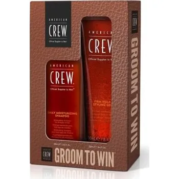 Kosmetická sada American Crew Holiday Duo Set - Pánský denní šampon 250ml + gel na vlasy 250ml Dárková sada