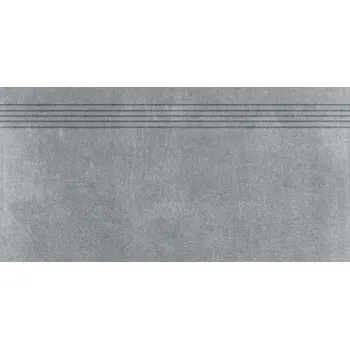 Dlažba Rako Rebel DCP84742, schodovka, tmavě šedá, 40 x 80 x 1 cm