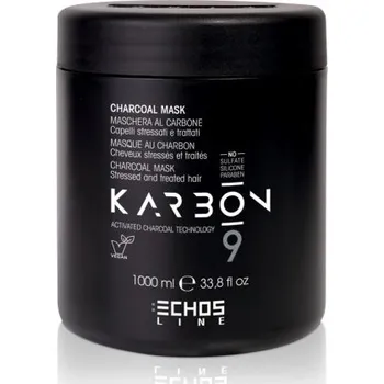 Vlasová regenerace Echosline Karbon 9 Charcoal Mask - Maska s aktivním uhlím 1000 ml