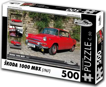 Puzzle KB Barko Retro Auta Škoda 1000 MBX 1967 500 dílků