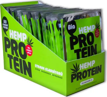 Proteinový nápoj Zelená Země Jednorázový konopný protein BIO 30 x 15 g