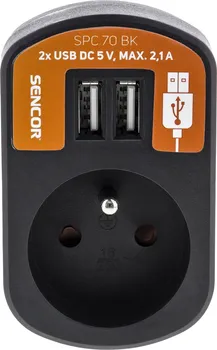 Elektrická zásuvka Sencor SPC 70 BK