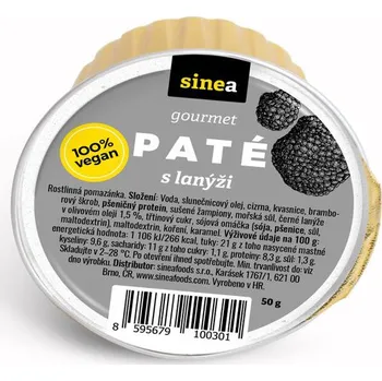 Rostlinná pomazánka Sinea Gourmet Paté lanýže 50 g