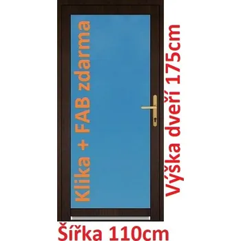 Vchodové dveře Vchodové plastové dveře Soft 3/3 sklo 110x175 cm - Akce!