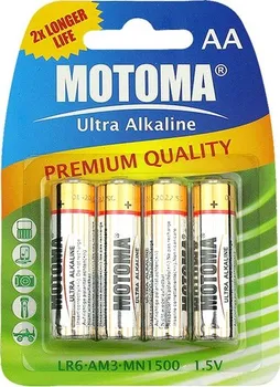 Článková baterie Motoma Ultra alkaline AA 4 ks