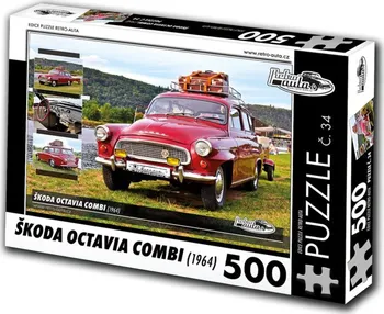 Puzzle KB Barko Retro Auta Škoda Octavia Combi 1964 500 dílků