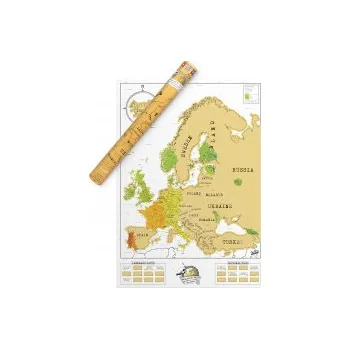 Luckies Nástěnná stírací mapa Evropy