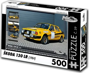 Puzzle KB Barko Retro Auta Škoda 130 LR 1984 500 dílků