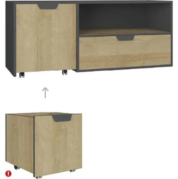 Televizní stolek Nano - TV stolek NA10 - dub riviera