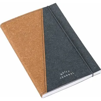 Zápisník A5 poznámkový blok v deskách z kůže, linkovaný