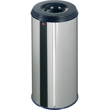 Odpadkový koš Hailo ProfiLine Safe XL nerez Samozhášecí bezpečnostní odpadkový koš