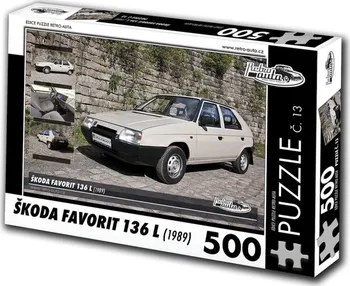 Puzzle KB Barko Retro Auta Škoda Favorit 136 L 1989 500 dílků