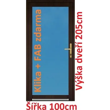 Vchodové dveře Vchodové plastové dveře Soft 3/3 sklo 100x205 cm - Akce!