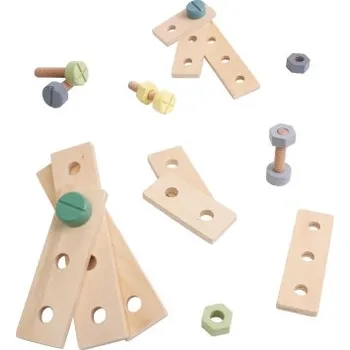 Dřevěná hračka Dětské dřevěné součástky do dílny