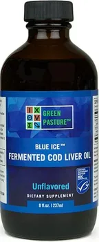 Přírodní produkt Blue Ice Fermentovaný olej z tresčích jater bez příchutě 237 ml