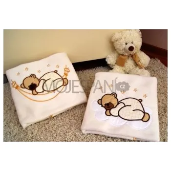 Dětská deka Dětská deka s výšivkou béžová Dětská deka s výšivkou béžová