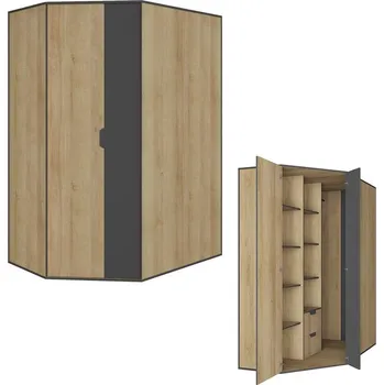 Šatní skříň Nano - šatní skříň NA1 L/P - dub riviera