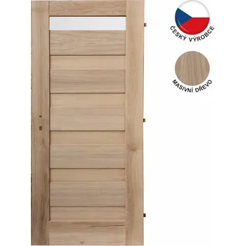 Interiérové dveře SOFT interiérové dveře Nova H1, masivní dub (Masivní dubové kazetové interiérové dveře)