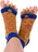 Happy Feet Adjustační ponožky oranžová/modrá, L (43+)