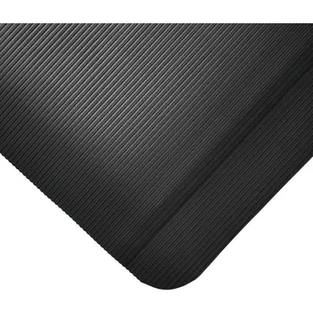 Rohožka Černá gumová protiúnavová průmyslová rohož (role) - 15,3 m x 90 cm x 1,25 cm