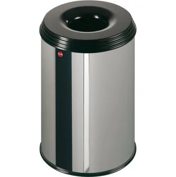 Odpadkový koš Hailo ProfiLine safe 30 nerez Samozhášecí bezpečnostní odpadkový koš