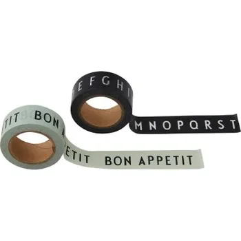 Lepicí páska Dekorační lepicí pásky Bon Appetit/ABC – set 2 ks