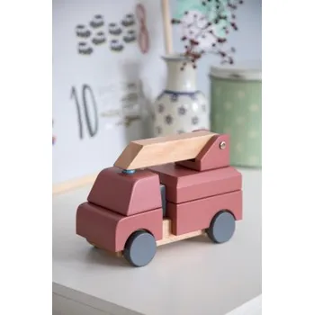 autíčko Skládací dřevěné hasičské auto