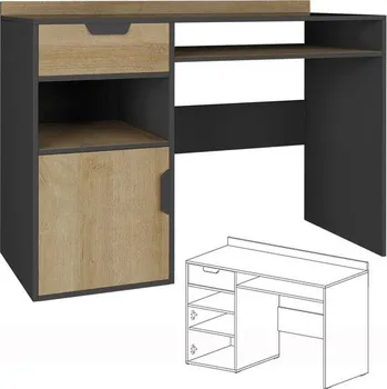 Psací stůl Nano - psací stůl NA9 - dub riviera