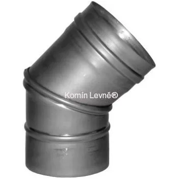 Komín Nerez koleno otočné 0-45° 160/0,8 mm