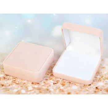 Dárková krabička Dárková sametová krabička béžová 9 x 9cm